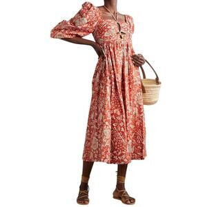 Ulla Johnson dress Alessa floral balloon sleeve size 6